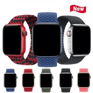 Nylon Fabric Strap For Apple watch band 38/40/41mm 42/44/45mm Stretchy Sports Elastic bracelet for iWatch series 6 SE 5 4 3
