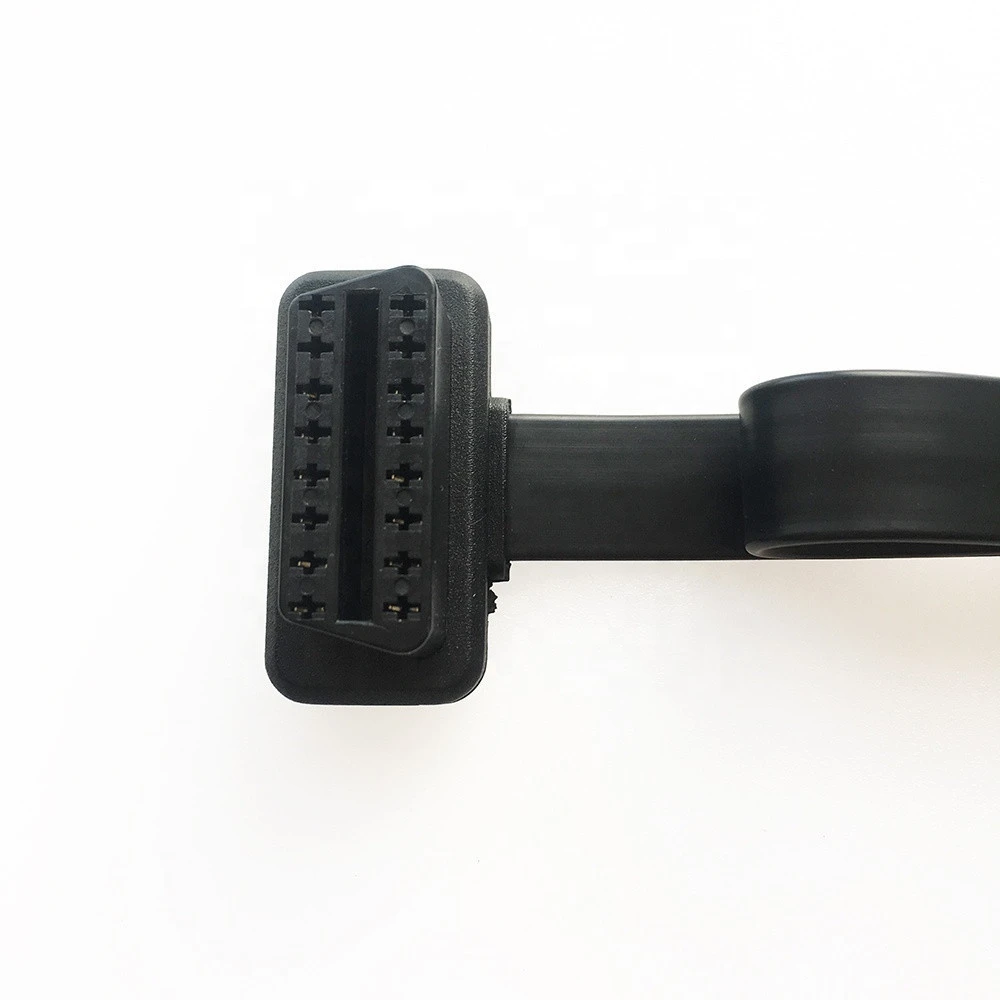 OBD II male to female Extension Cable 16Pin Flat Ribbon ELM327 Reader Code Scanners Vehicles Diagnostic tools obd extender Cable
