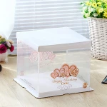 OEM birthday cake box stand packaging