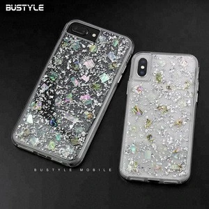 OEM Custom Real Sea Shell Phone Case For iPhone XS Max XR X, Mobile Phone Shell for iPhone 7 8 plus