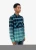 Import OEM new design custom trendy new model shirts men plaid bleached oversized casual hooded plaid shirt from China