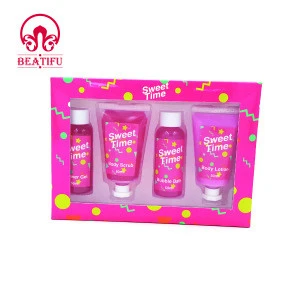 OEM Personalized paper  box shower gel  body lotion bubble bath spa skin care bath and body works  gift set