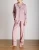 Import OEM service high quality customized sleepwear long sleeve casual satin pajamas women from China