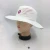 OEM wide brim white bucket hat UPF40+ sun protect fishing cap with shark brand embroidery