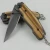 Import OEM wood handle 440 stainless steel blade pocket knife from China