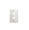 Online Shopping Free Samples China Supplier 120 Type Wall Plate with 2 Port Keystone Jack in White Dual Port Faceplate