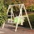 Import outdoor furniture covered two seat patio swing with canopy from China