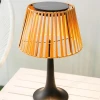 Outdoor Garden Imitation Rattan Solar Table Lamp