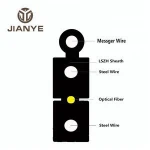 outdoor indoor digital single mode fiber optic cable 2 core ftth drop cables self-support ethernet internet patch Manufacturer