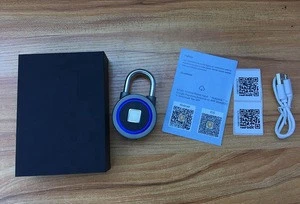 P2 Smart Fingerprint Lock Waterproof BT Phone APP Keyless Anti-theft Padlock Suitcase Door Lock IP66 rated waterproof