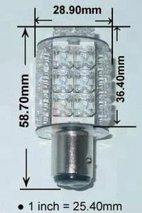 PA Bay15d 1157 Super Flux LED Brake Light Auto Lamp