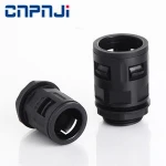 PA PP type flexible conduit adapter pipe fittings M32 nylon plastic flexible conduit fitting for AD28.5 conduit