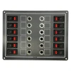 Panel Switch 6-Way Marine Switch Panels in 12V and 24V