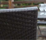 Patio Resin Rattan Steel Folding Bistro Set