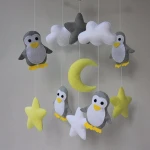 penguin mobile arctic mobile baby mobile mobile baby mobile bebe nursery mobile baby shower gift crib mobile felt mobile baby