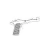 Import Personalized Customization Gun Charms Engraved Charm Antique Silver Bronze Double Gun Charm Pendant for Bag Accessories from China