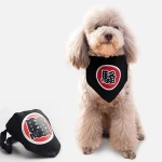 Pet supplies cat dog saliva towel scarf scarf with collar scarf