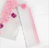 Pink A5 Index Divider Ruler for Planner Notebook Loose-leaf Separator Page Heart Binder Divider Ruer Bookmark