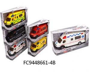 Plastic Friction emergency vehicle with music and light toys FC9448661-4B