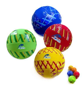 Playground Balls with Bright Bold Colors Textured Ball for Indoor or Outdoor Play Volleyball
