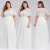 Import Plus Size Fat Ladies Elegant Solid Color Embroidery Lace Mesh dresses Short Sleeve Women Bridesmaid Formal Evening Maxi Dress from China