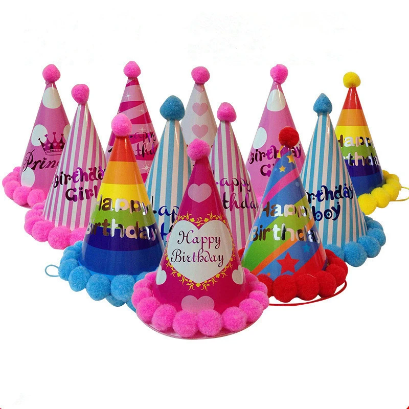Plush Ball Birthday Party Paper Hat