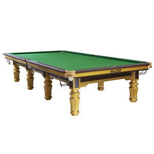 Popular design solid wood English style 12ft snooker tables price