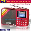 Portable audio amplifier with fm radio mp3 player