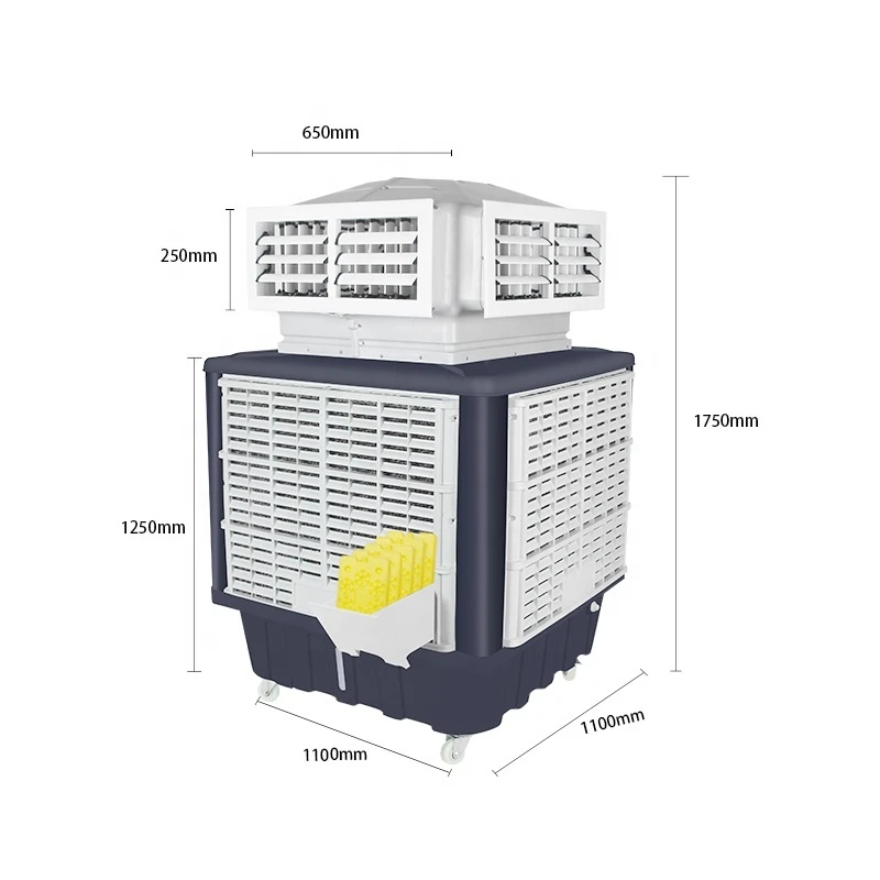 Portable Evaporative Air Cooler with 240L Water Tank Floor Standing Air Cooler Indoor Portable Air cooler