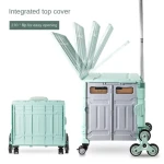 Portable Foldable Hand Trolley CART Collapsible Tool Camping Colorful Folding Shopping Cart  Plastic