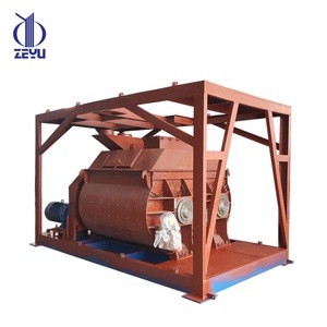 Portable JS twin shaft horizontal 1 cubic yard precast concrete mixer machine for in Vietnam