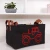 Import portable storage basket with PU leather handles rectangular laundry bag basket collapsible storage bag from China