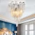 Import Post-modern luxury design Nodiac light chandelier fixtures aluminum chain lamp silver home living room hotel light from China