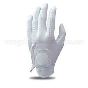 Premium  Personalized Golf Gloves Indonesia    White Cabretta Leather GF024
