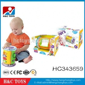Preschool children toy plastic hand drum musical instrument for baby HC355103