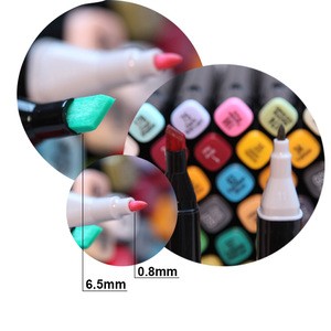 Professional Adult Use Rich Pigment 168 Colors Alcohol Based Graffiti Twin Art Marker Dual-tip Sketch Marker