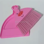 Professional Cleaning Broom with Dust pan Set Small, Mini Handle Plastic Broom with Dustpan Set