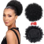 Professional Factory Wholesale Hair Bun Synthetic Hair Fiber Afro Hair Bun For Black Women