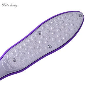 Professional foot care tool whole stainless steel double sided pedicure rasp foot file hard cracked skin calluses remover