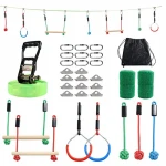 Professional Kids Backyard Monkey Bars Gym Playsets Swing Climbing Rope Webbing Ladder Climbing Net Outdoor Climbing Suit