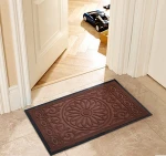 Professional logo embossed rubber matt indoor tennis court mat matting