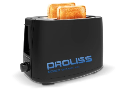 PROLISS Stainless steel 2 slice electric kitchen household black sandwich bread toaster machine