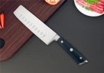 Promotional best kitchen knives 6 pieces bass stainless steel knife set with block