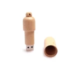 Promotional Gift 64GB 128G Wooden Bamboo Memory Stick Necklace USB 2.0 Flash Drive Elegant Personalized customization USB Stick