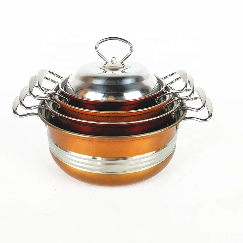 Promotional gifts Fashion design stainless steel cookware set/cooking pot for Mail order