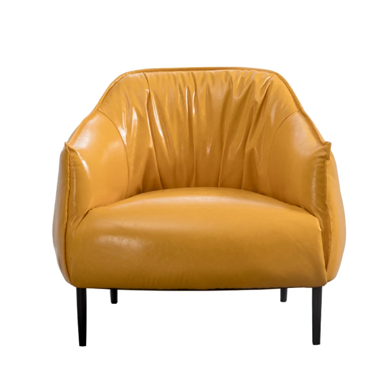 PU leather single sofa one seat sofa manufacturer setting