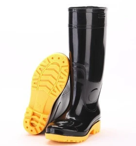 PVC high cut waterproof rain boots
