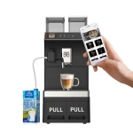 Quality Ulka Pump 19 Bar Espresso Maker Built-in Grinding Bean to Cup Cappuccino fully automatic touch screen coffee machine