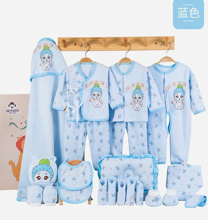 Queena  Baby&#x27;s Sets Infant Suit Baby Clothes Outfits Pants 18 Piece Newborn Cotton Clothing Set Toddlers Clothing Products Kids