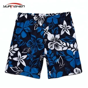 Quick dry breathable sublimation printing custom board shorts with pocket